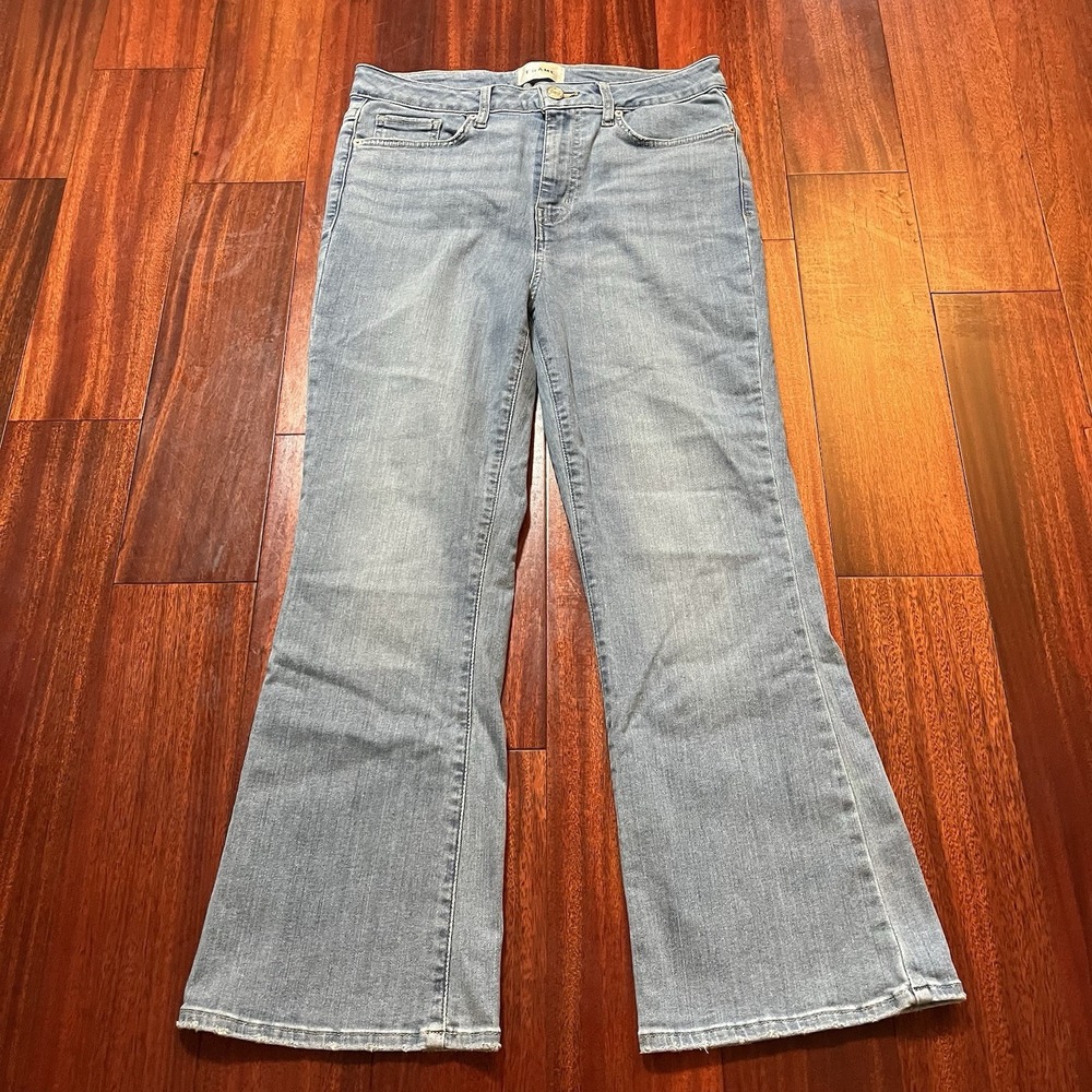 Frame Jeans Womens 29 (30x26) Adagio High Rise Flare Bootcut Wide Leg OPLCMB291